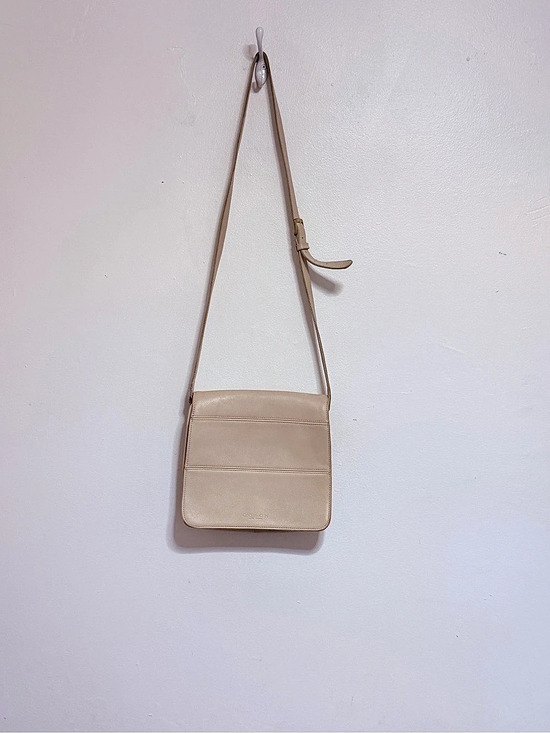 Coach Handbags - Coach Leather Crossbody Bag in Beige